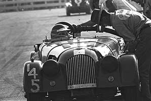 Lew Spencer in Babydoll IV Los Angeles Times Grand Prix at Riverside, California in 1962 